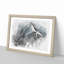 Snow Covered Mountain in India in Abstract - Picture Frame Graphic Art Print-55725828-55725831
