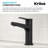KRAUS Indy Bathroom Faucet In Spot-Free With Single Handle, Pop Up Drain And Supply Lines-107426073