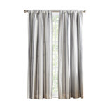 100% Cotton Striped Blackout Thermal Rod Pocket Curtain Panel Pair (Set of 2)