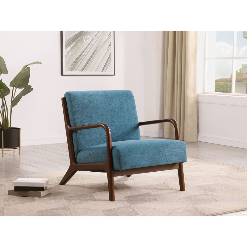 Fauteuil d'appoint Robie, Bleu paon