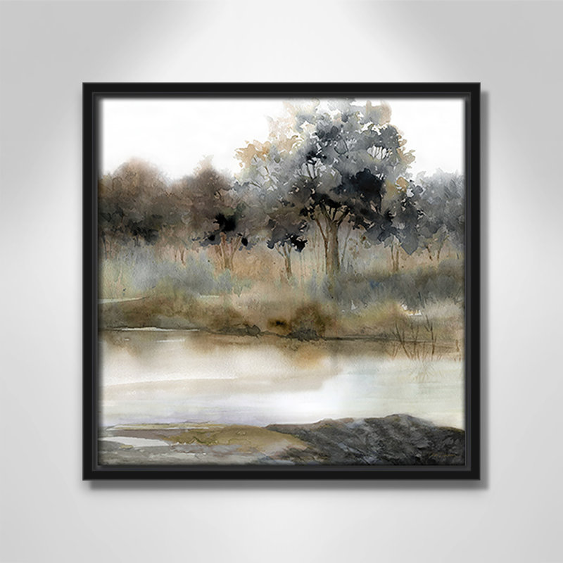 Collection Silent Waters Silent Waters II par Carol Robinson, H 13,5 po x l 13,5 po x P 2 po, Noir