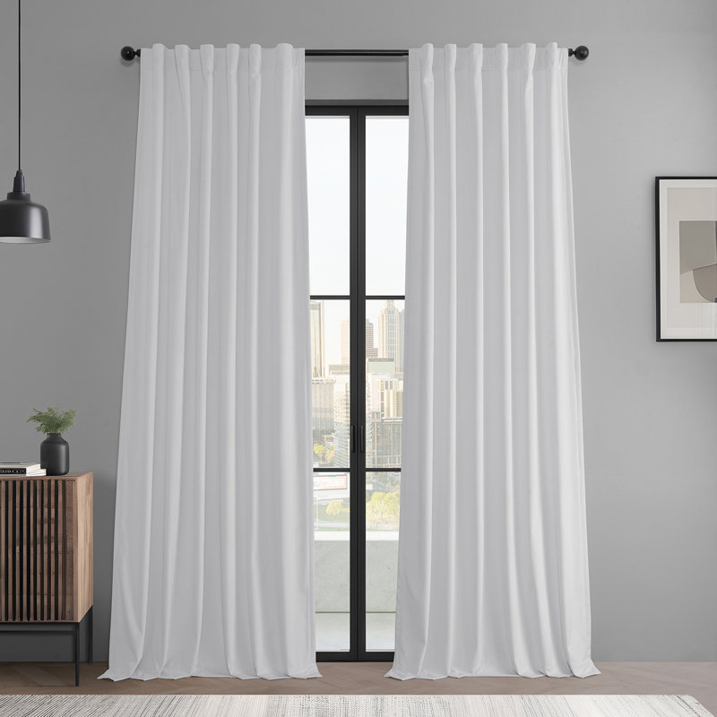 Paire de rideaux obscurcissant Basic Deluxe, Bleu cobalt profond, L 50 po x L 96 po