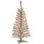The Holiday Aisle® Silver Tinsel Tree with Clear Lights-713034158