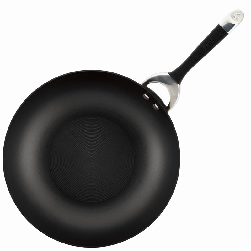 Circulon Symmetry 12" Black Hard-Anodized Nonstick Pan with Lid