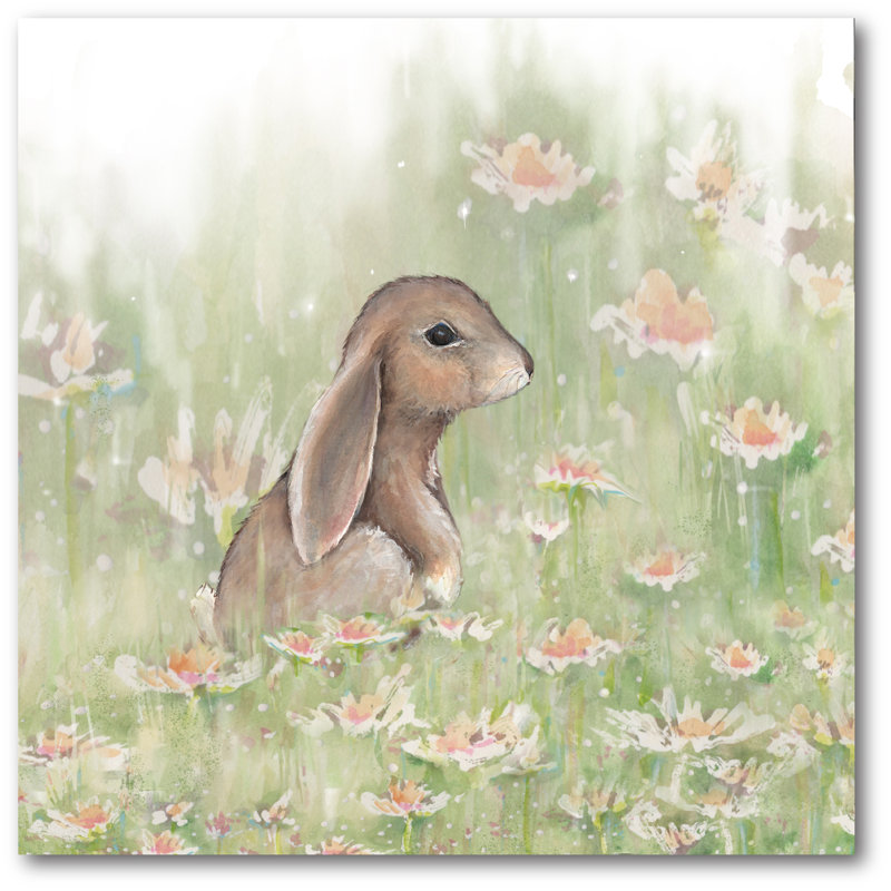 Peter Cottontail Gallery Wrapped Canvas Decorative Accent, 16" H x 16" W x 1.5" D