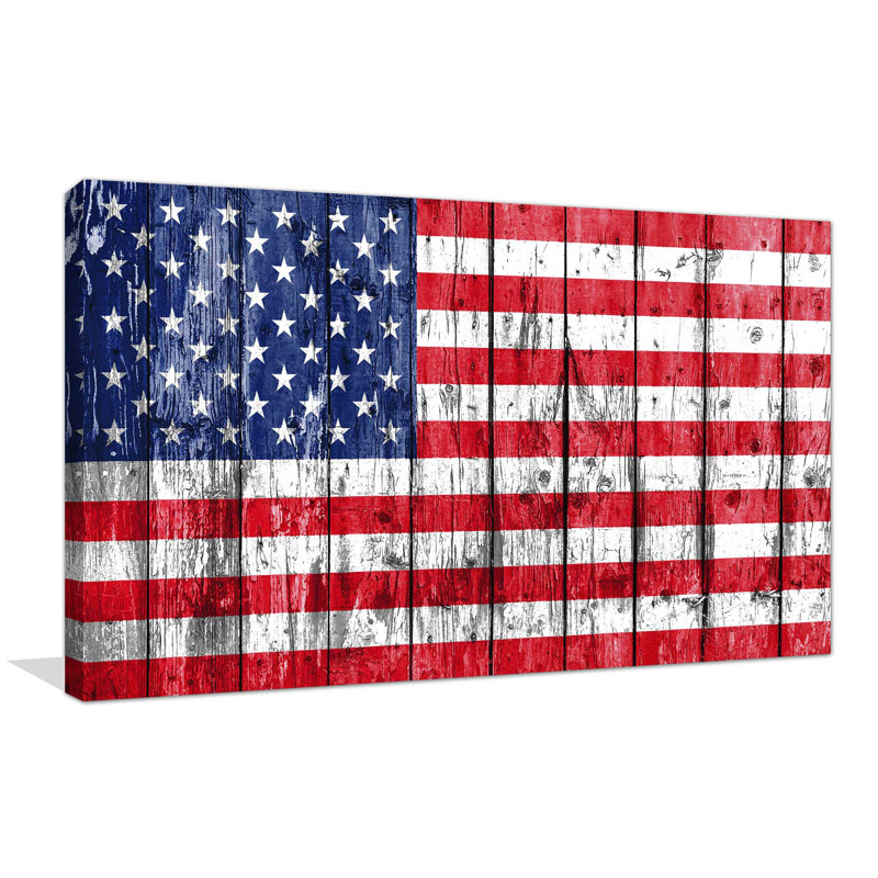 « nantissement allegiance, usa », impression sur toile, H 28 po x l 48 po x P 1,5 po