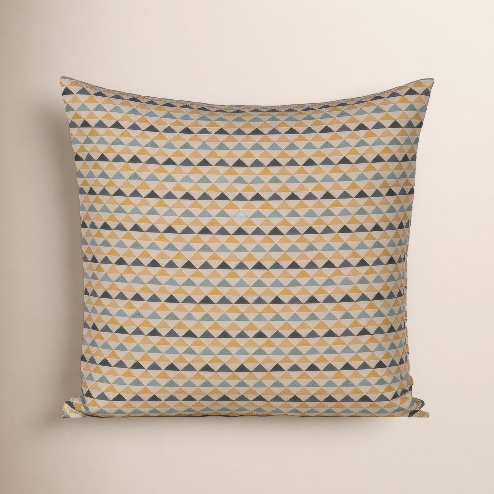 Mauna Geometric Indoor/Outdoor Throw Pillow, Yellow, Square 20"