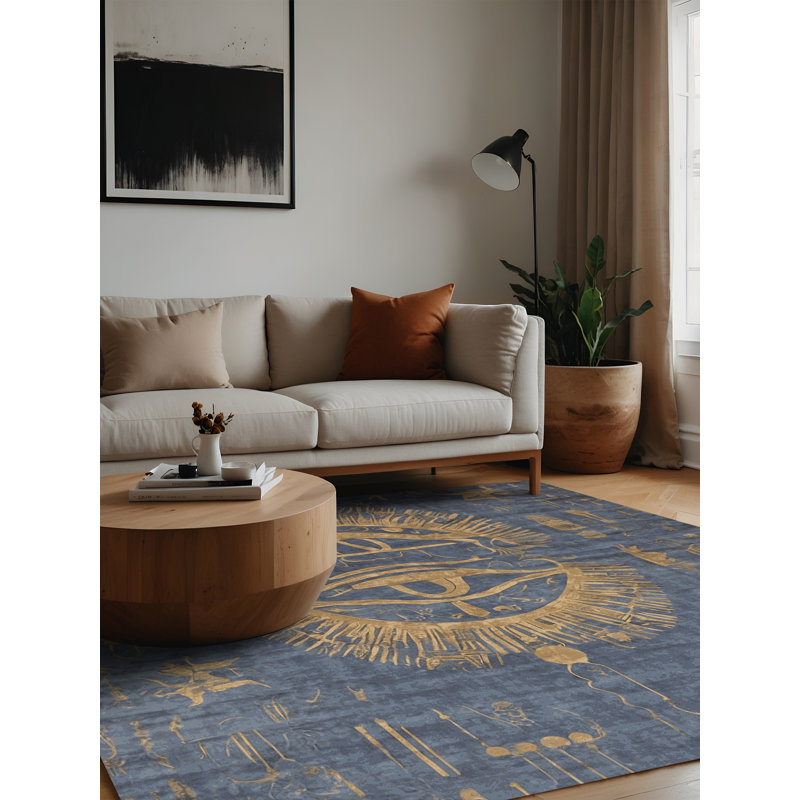 Tapis gris lavable à la machine, Square 3'
