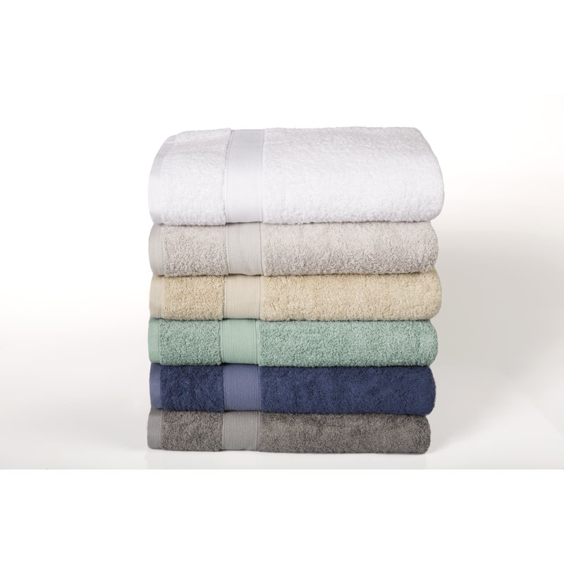 Ensemble de serviettes 6 pièces 100% coton label, Havane clair