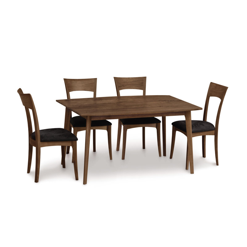 Table fixe Catalina, H 30 po x L 60 po x l 40 po, Noyer naturel