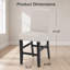 Tabourets de comptoir contemporains rembourrés avec garniture cloutée, ensemble de deux, idéaux pour divers espaces intérieurs et sièges confortables