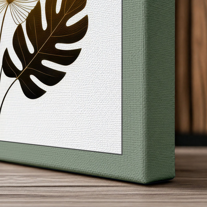 Study Botanical 1 Piece Wrapped Canvas Wall Art, 24x16 - 61.0 x 40.6 cm, Sage Border