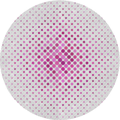 Tapis à motifs blanc / rose