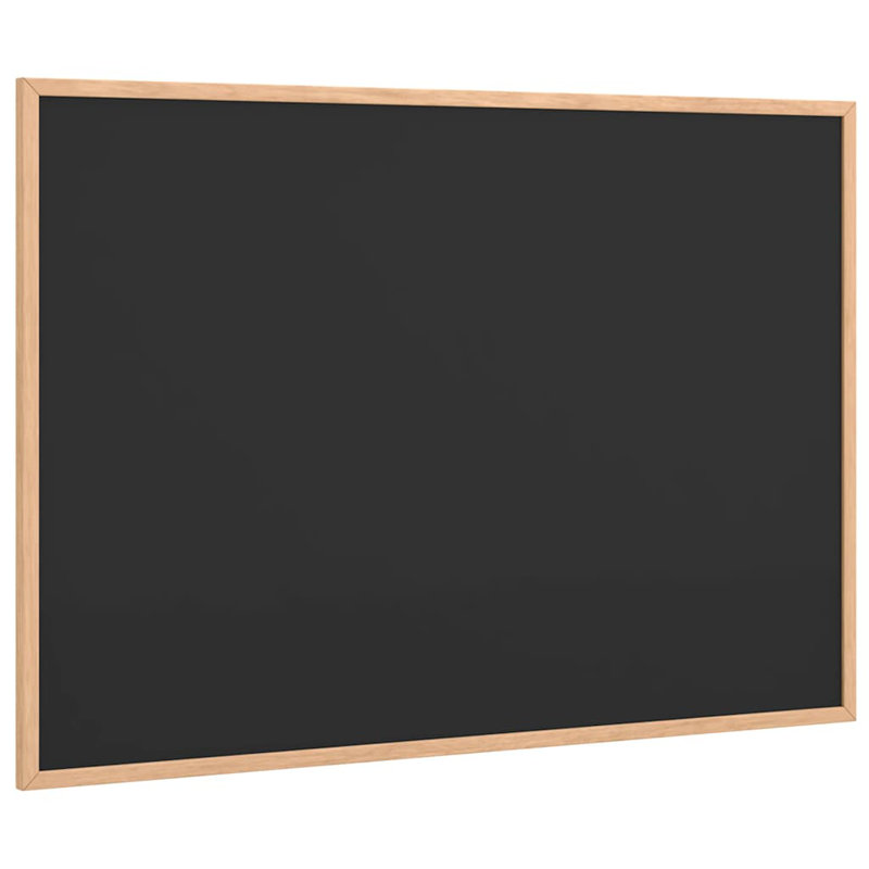 Chalkboard With Solid Pine Wood Frame Black, 55cm H x 80cm W x 1.5cm D