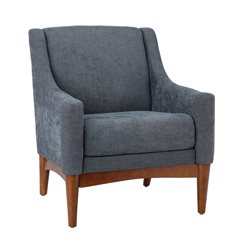 Skrolan Upholstered Armchair, Charcoal
