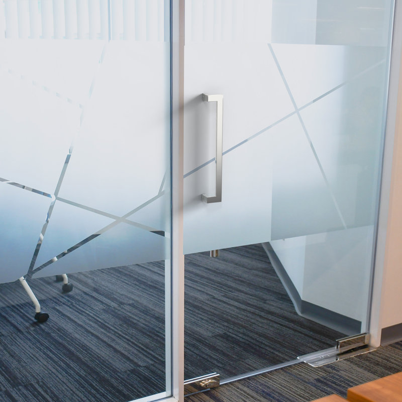Satin Push/Pull Door Handle, 24" H x 3.65" W x 2.5" D