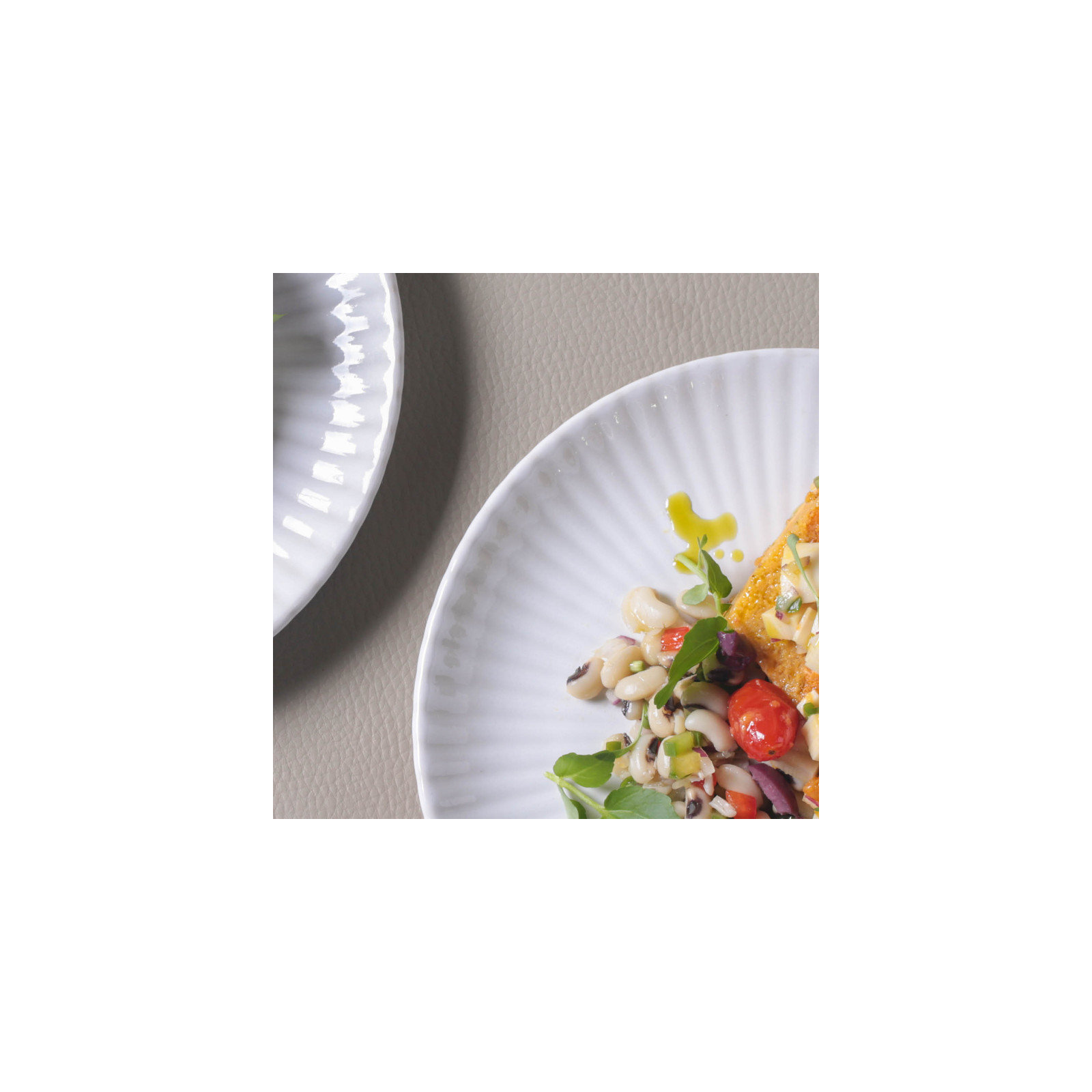 Coup Stoneware Magari Dessert Plate, White