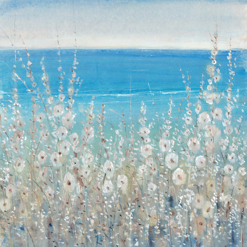 «Corsham Flowers by the Sea II», reproduction d'impression sur toile, H 24 po x l 24 po x P 1,5 po, Toile tendue