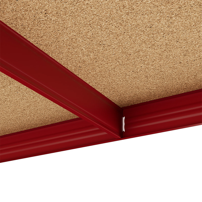 180 cm Shelving Unit, Red/Beige