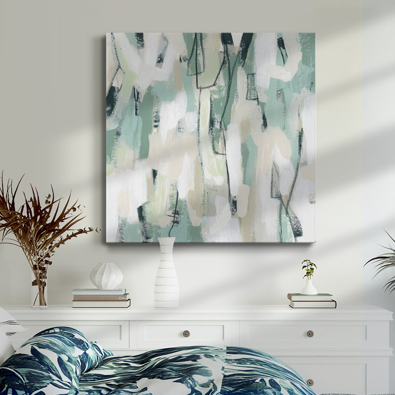 Toile tendue avec châssis Sage Scales II - Premium - prête à être accrochée