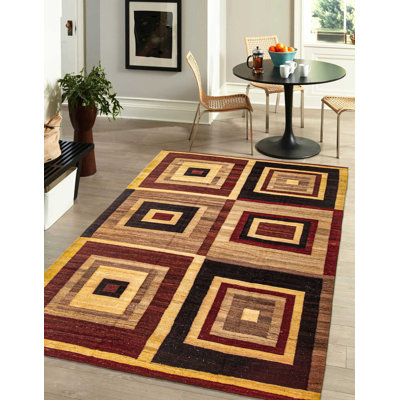 Natural Brown Tapestry Kilim 6'4" x 9'6"