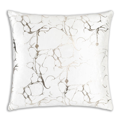 Syros Embroidered Reversible Throw Pillow