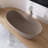 65" x 34" Freestanding Tub Solid Surface Stone Resin Soaking Bathtub-110875392