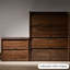 Rangement pour chaussures en bois massif brun noisette