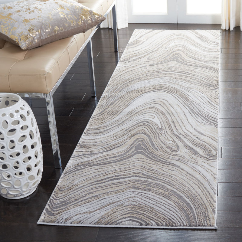 Tapis abstrait Aneas Performance, Tapis de couloir 2 pi 3 po x 8 pi