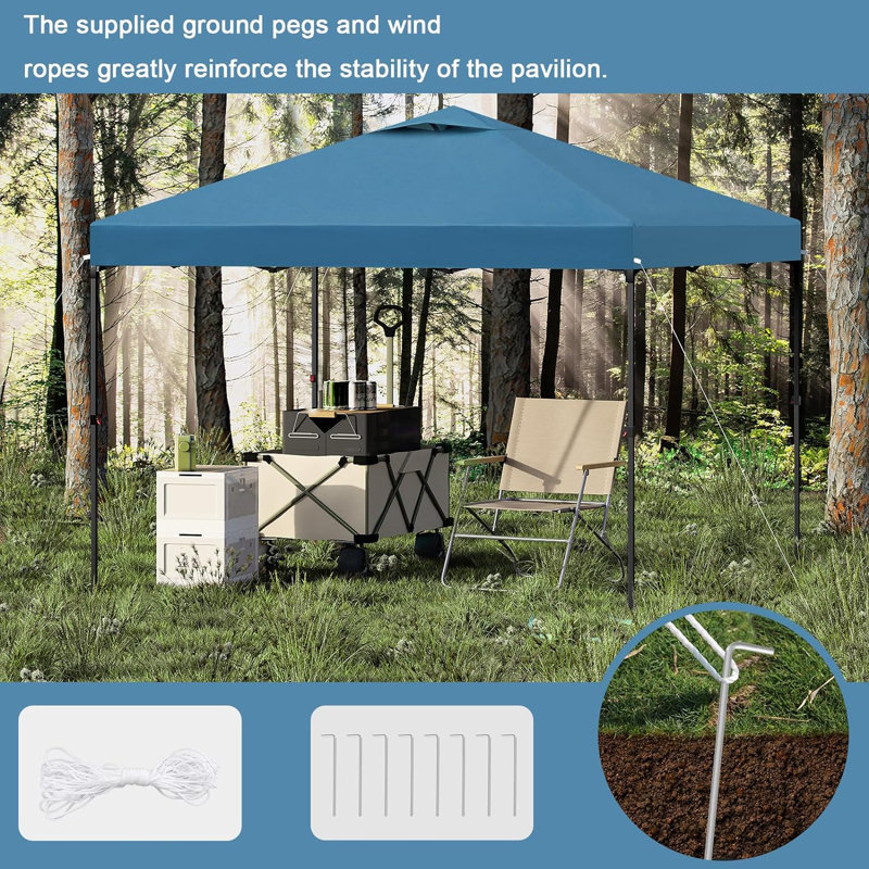 Brunston 3 x 3m Metal Party Tent, Blue