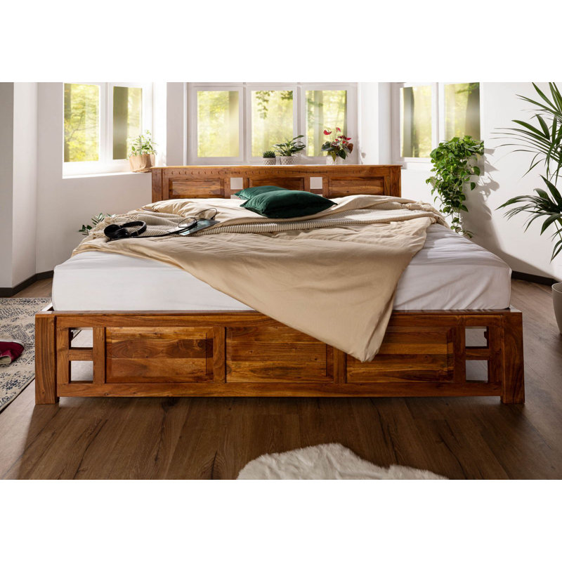 Oxford Solid Wood Storage Bed, Honey, Super King (6')