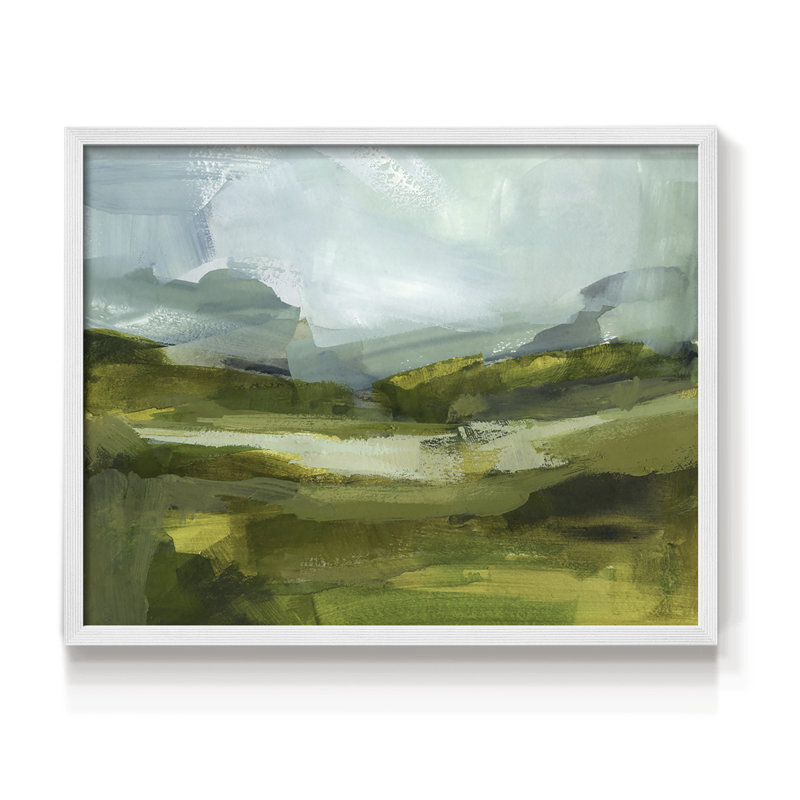 Emerald View III - Reproduction encadrée - Restickable, H 8 po x l 10 po, Blanc