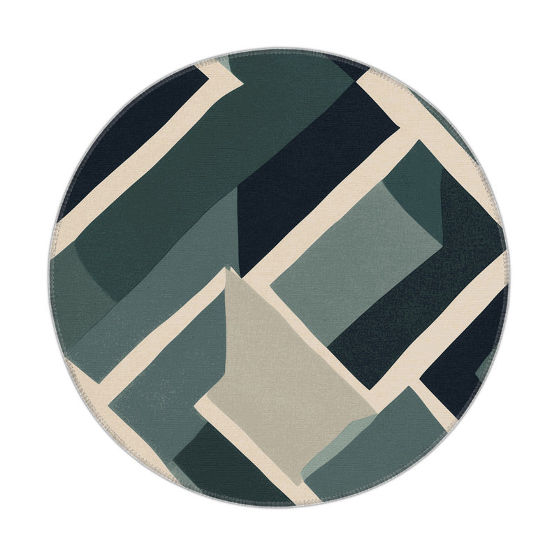 Dreamlit Tides Indoor And Outdoor Area Rug, Round 5'