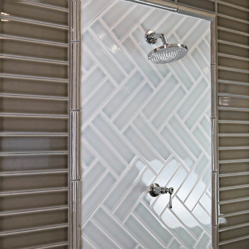 Carreau de céramique Subway Tile 3 po x 10 po, Bleu clair