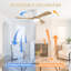 Ventilateur de plafond blanc mat de 42 pouces avec moteur à courant continu, lumière DEL à intensité variable, minuterie et mémoire pour le salon et la chambre à coucher