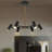 Miaisabella 6-Light Sputnik Modern Linear LED Chandelier