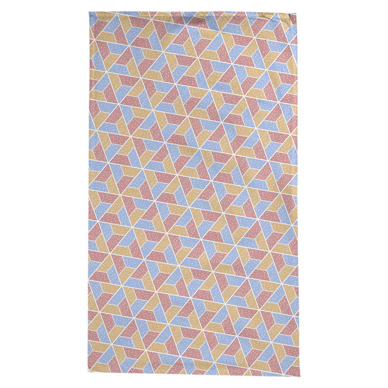 Nappe trapézoïdale Leffel, Bleu/Rouge/Orange