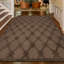 Tapis brun de haute qualité noué à la main