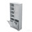 Bathroom Storage Cabinet With Doors And Drawers, Tilt-Out Laundry Hamper, Multiple Storage Space, Freestanding Style, Open Shelve, Adjustable Shelf, Gray