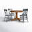 Fortville 4 - Person Solid Wood Top Pedestal Dining Set-867198722