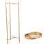 Support pour plante pliante en métal Golden 2, stable et fonctionnel pour plantes d'intérieur et d'extérieur