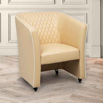 Nitya Faux Leather Club Chair