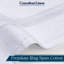 Serviettes de bain blanches de qualité supérieure, 27 x 54 pouces, serviette 100% coton filé à anneaux de 120 g / m²