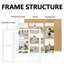 Picture Frame Collage For Wall Decor, Multiple Photo Collage Frames With Tempered Glass, 7-Opening For Picture Frames, (Rustic White)-130197910
