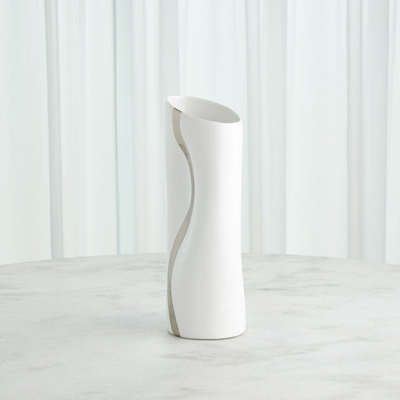 Handmade Ceramic Table Vase, 17" H x 7" W x 5" D
