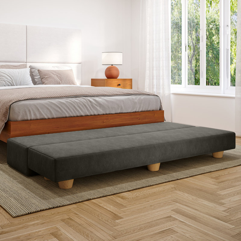 Banc convertible simple Palisades Camden, Gris anthracite
