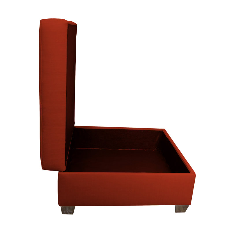 Salon méridienne modular Anke, Polyester brique
