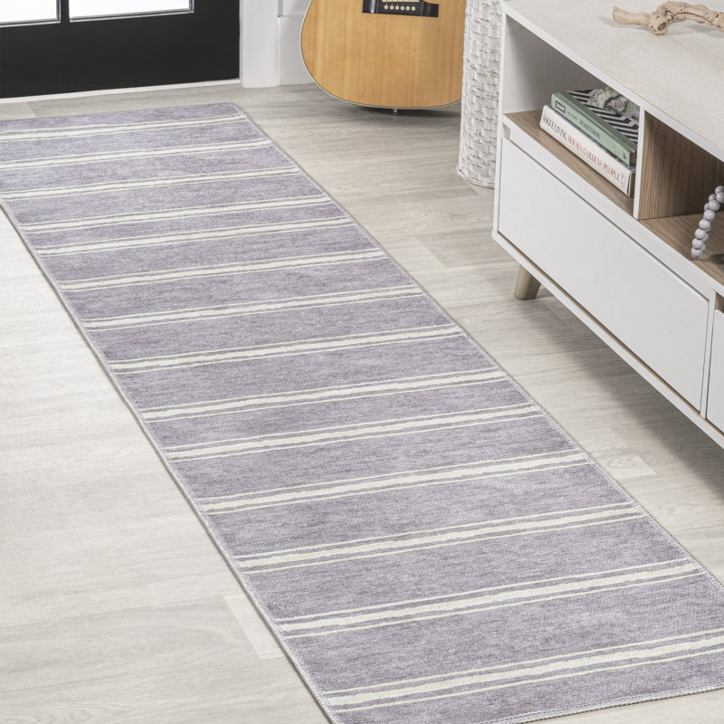Tapis lavande / ivoire Arriyanah, Tapis de couloir 2 pi x 8 pi