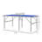 Soozier Foldable Table Tennis Table (Paddles Included)-97292040