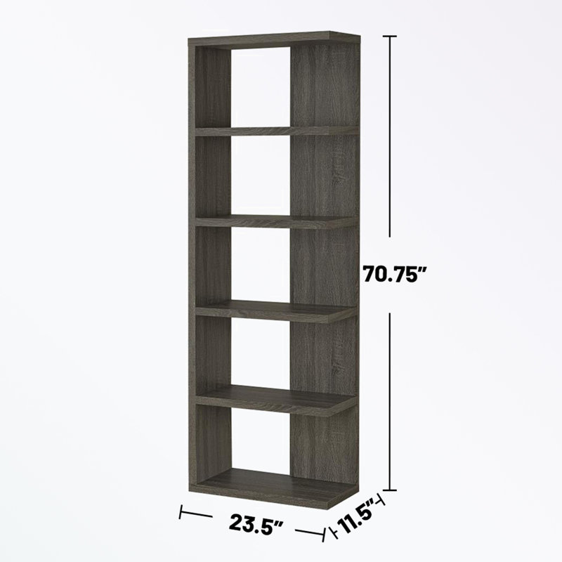 wooden frame 5-Tier Bookcase